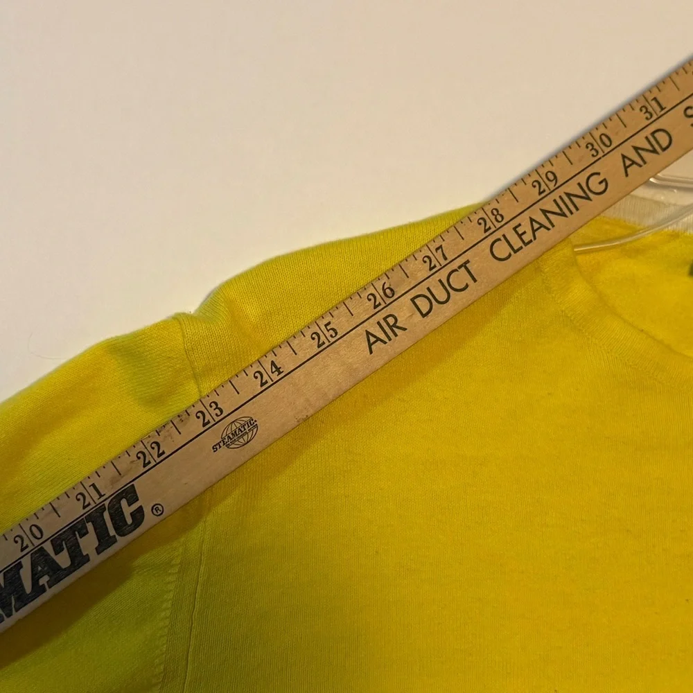 BURBERRY London Yellow Cotton Top Large Pullover Made in Italy‎ (0028) A7 - Picture 8 of 9